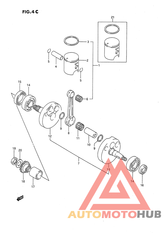 Вал коленчатый