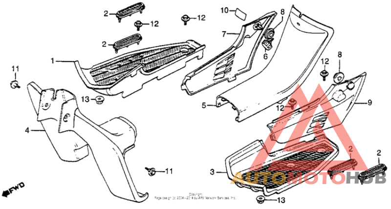 Leg shield + frame cover