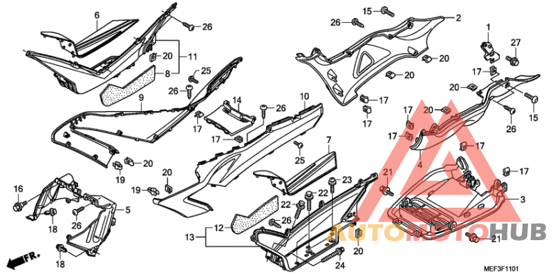 Floor step/under cover