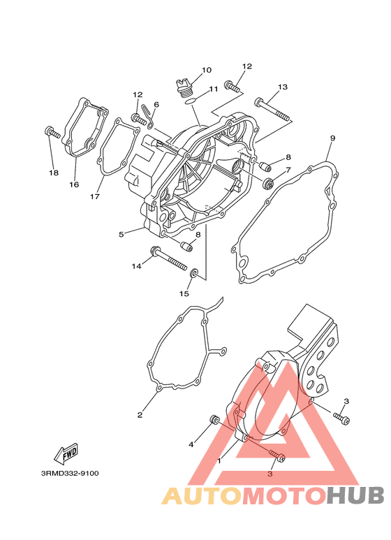 Крышка картера двигателя