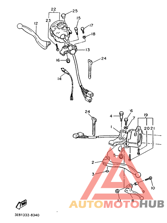 Handle switch. lever