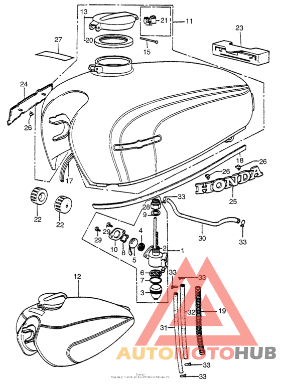 Fuel tank + fuel valve