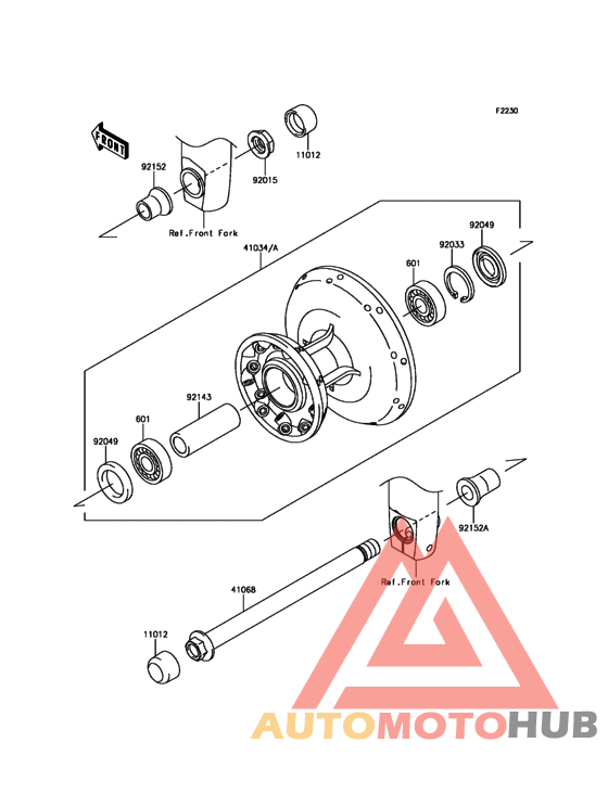 Переднее колесо