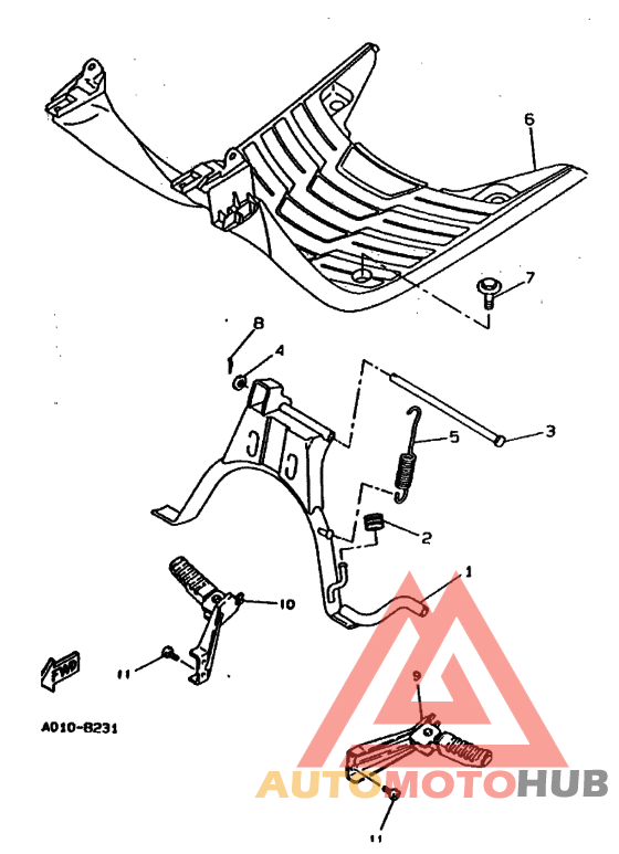 Support & repose pied