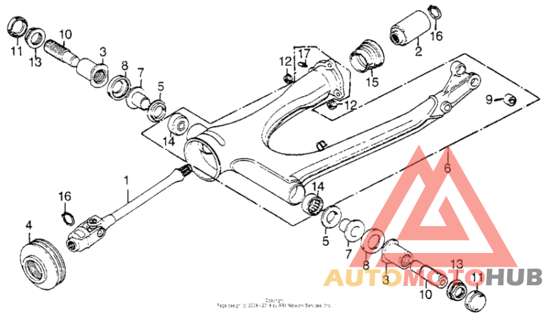 Swingarm + propeller shaft
