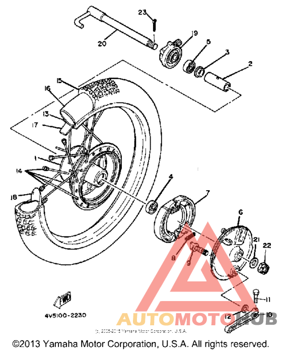 Переднее колесо
