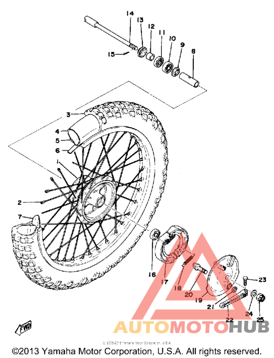 Переднее колесо