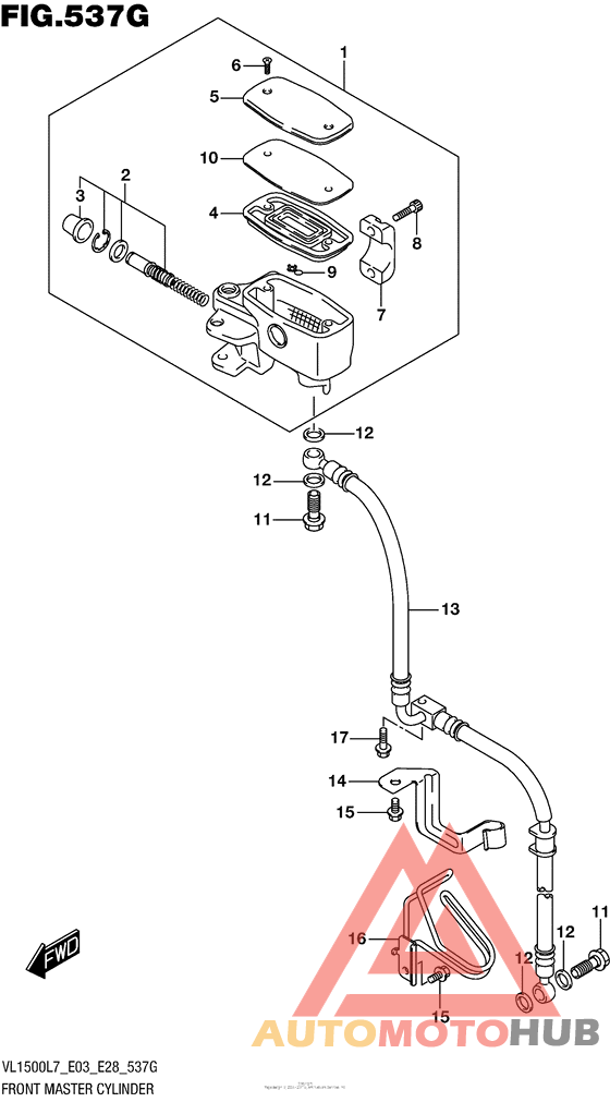 Front Master Cylinder (Vl1500Tl7 E33)
