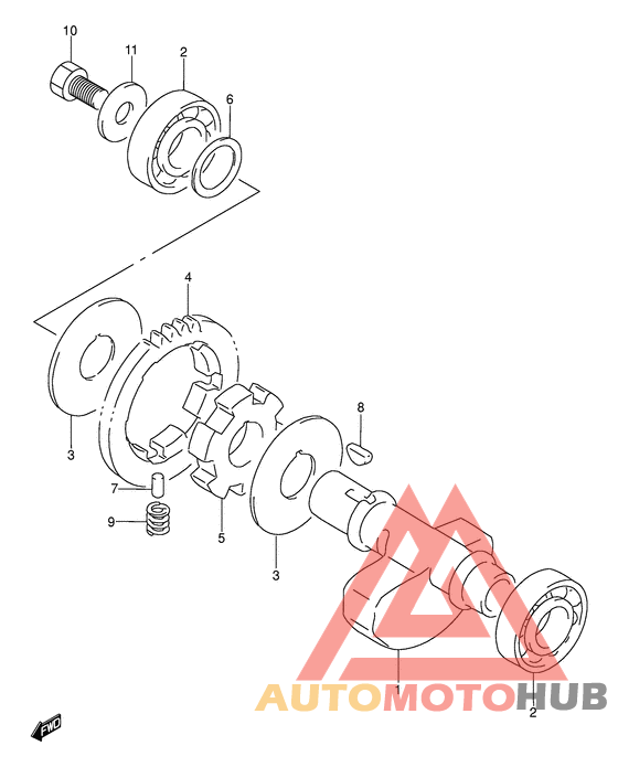 Балансир кривошипа