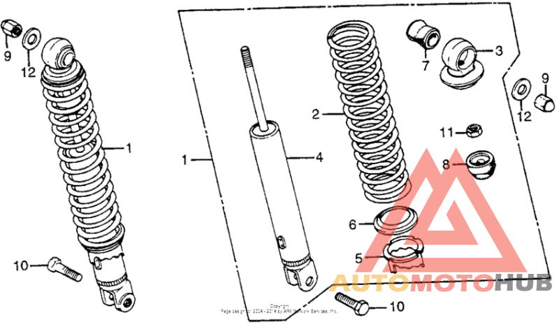 Rear shock absorber (2)