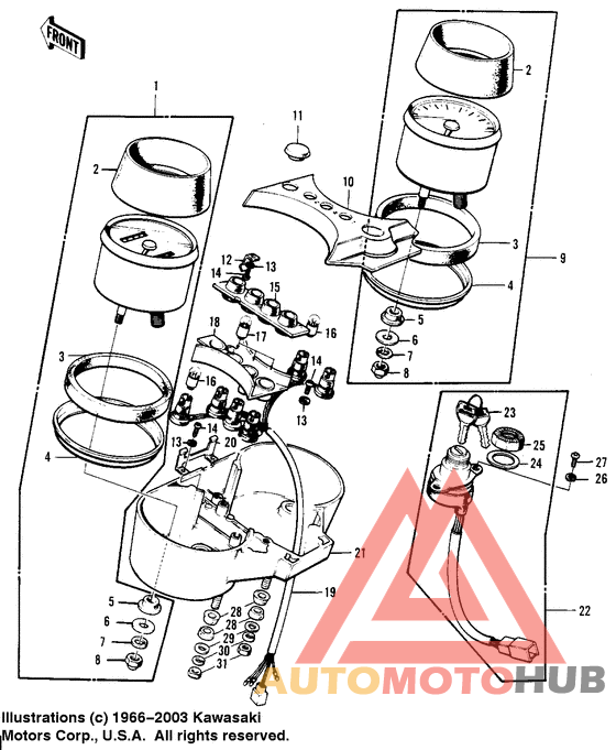 Meters/ignition switch