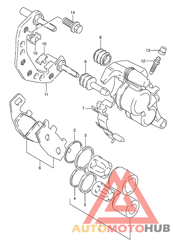 Передний суппорт