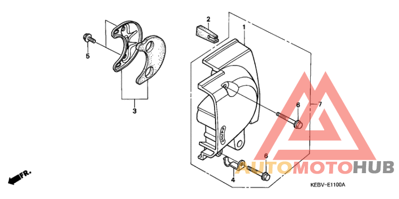 Crankcase cover ass`y  (v
