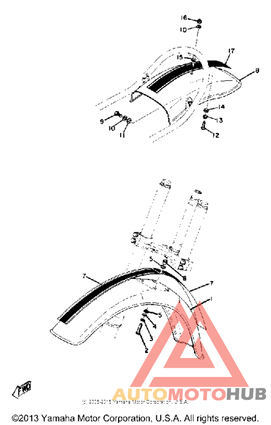Front fender - rear fender