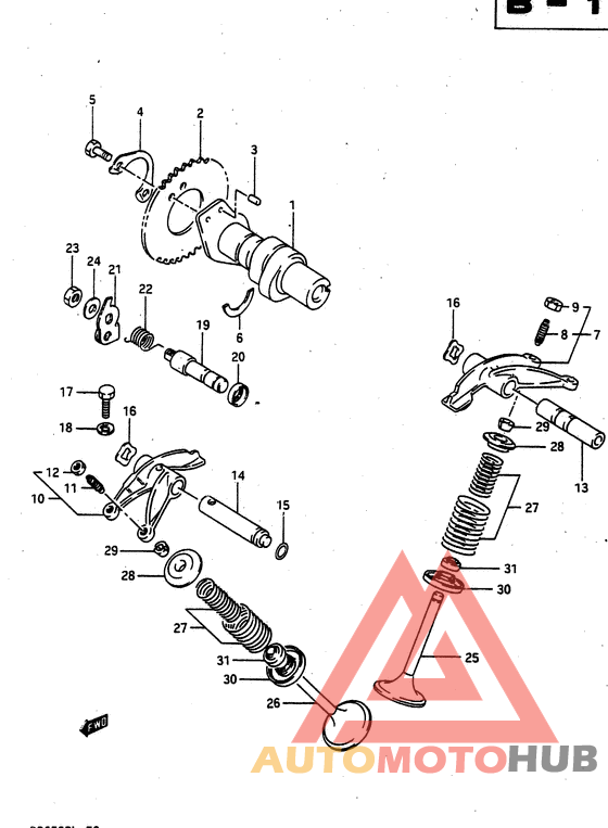 Распределительный вал-клапаны