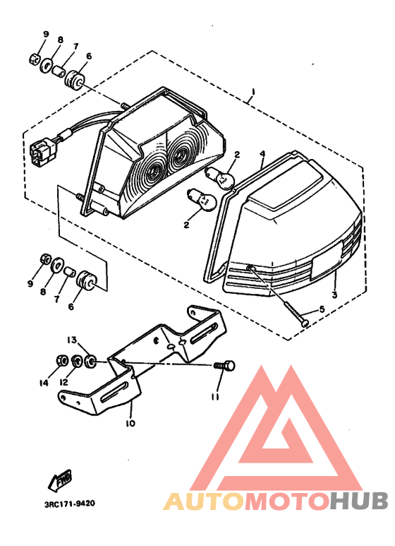 Taillight unit ass`y