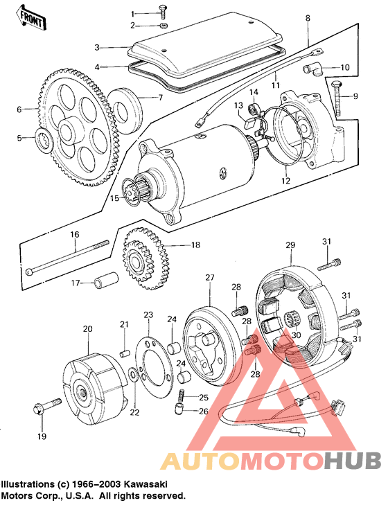 Generator/starter motor