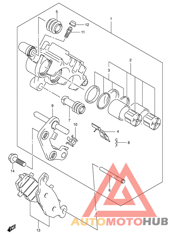 Передний суппорт
