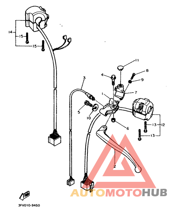 Handle switch. lever