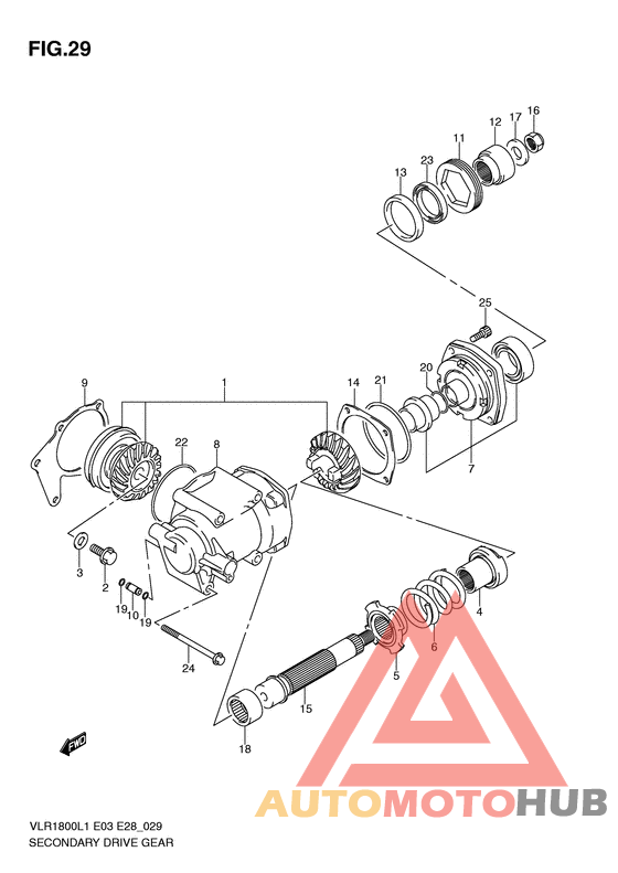 Secondary drive gear