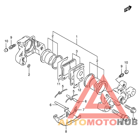 Задний суппорт