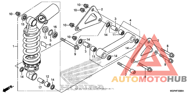 Rear shock absorber (1)