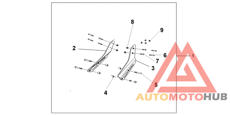 Backrest - rear carrier stay