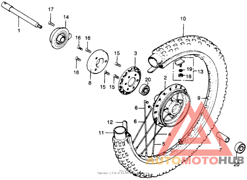Переднее колесо