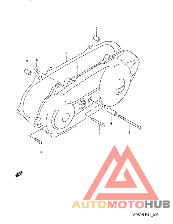 Crankcase left cover