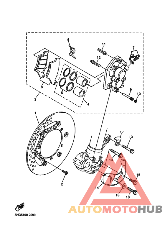 Передний суппорт