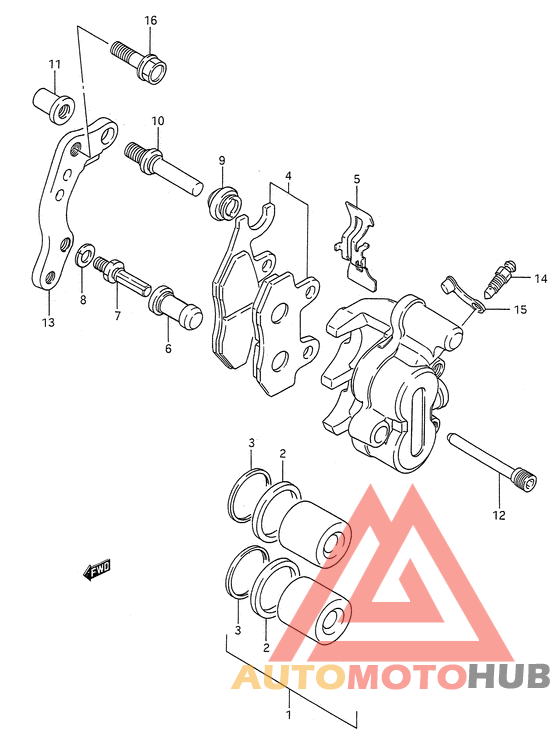 Передний суппорт