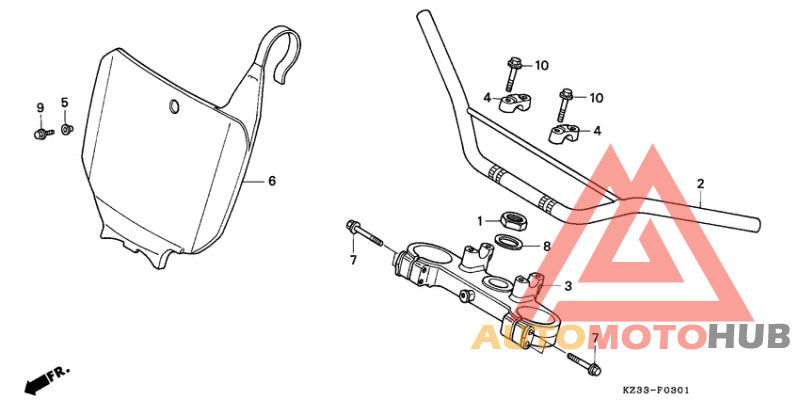 Handle pipe/top bridge