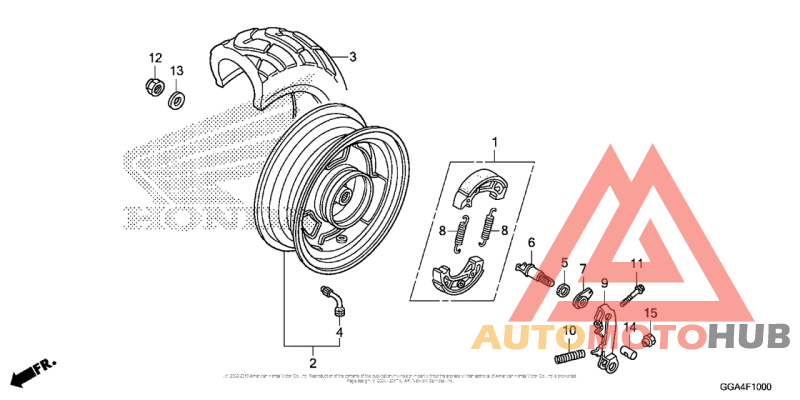 Переднее колесо