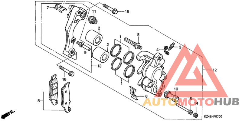 Передний суппорт