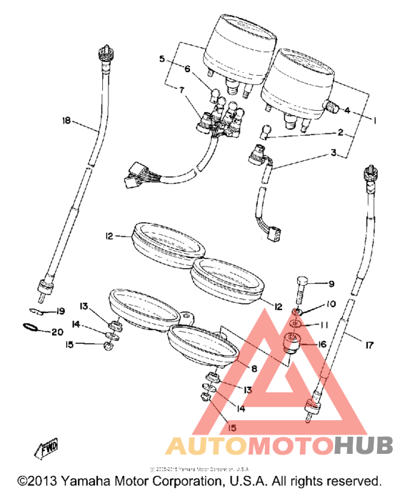 Speedometer tachometer