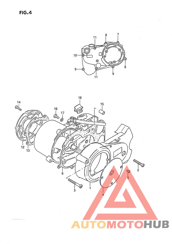Crankcase cover ass`y  (v