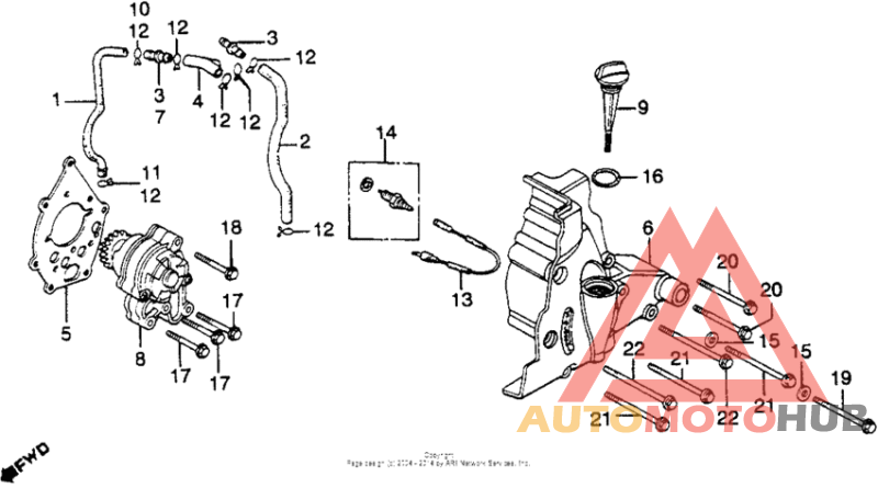 Left cover + oil pump