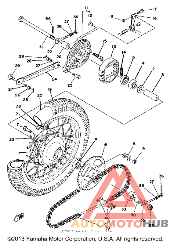 Переднее колесо