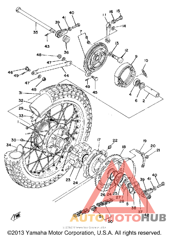 Переднее колесо