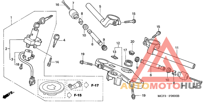 Handle pipe/top bridge