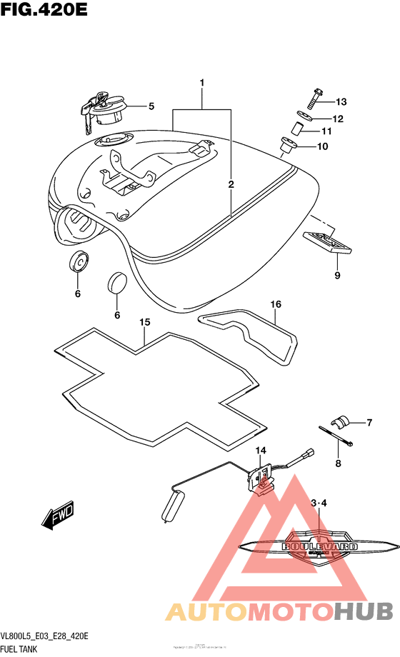 Fuel Tank (Vl800Tl5 E33)