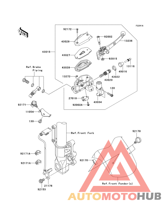 Front master cylinder(b9f)