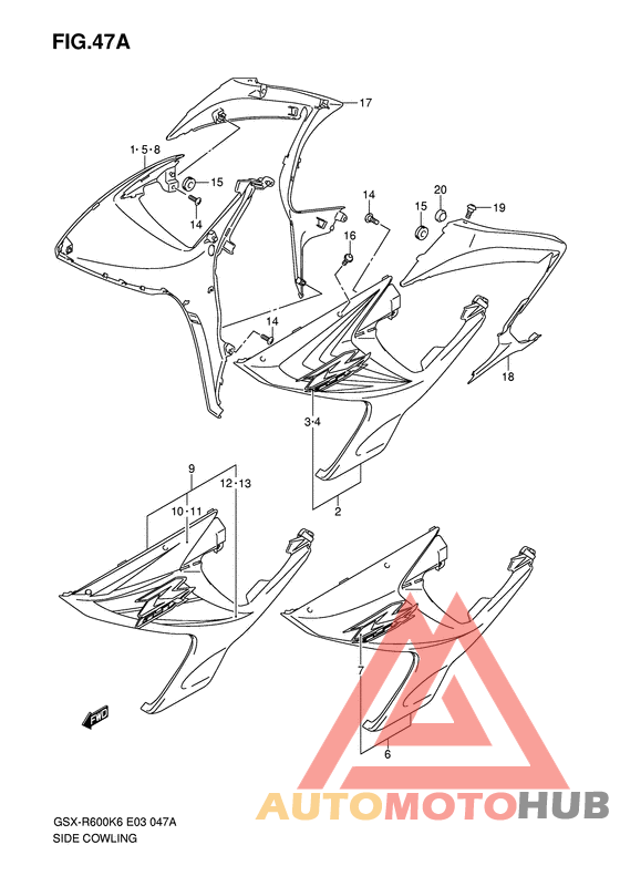 Side cowling
