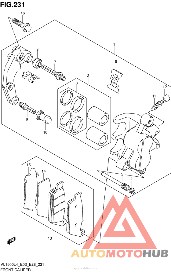 Front Caliper (Vl1500Bl4 E03)