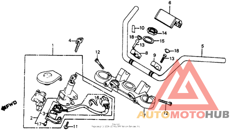 Handlebar + top bridge