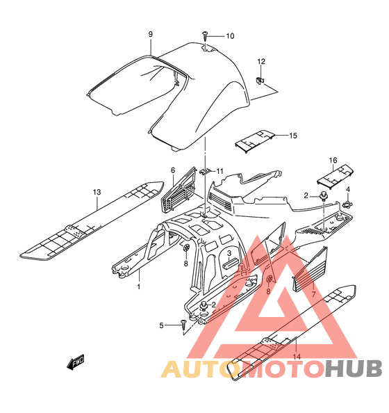 Панель для ног
