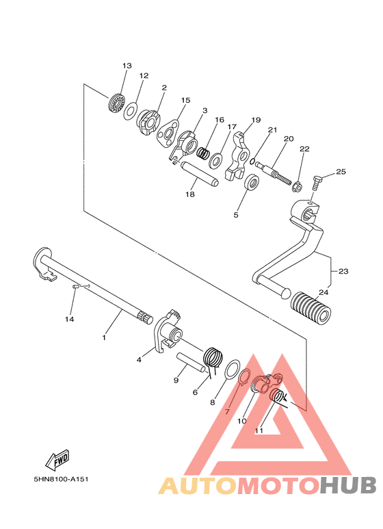 Вал переключения