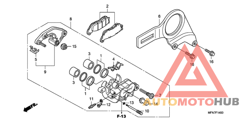 Задний суппорт