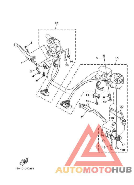 Переключатель руля рычаг