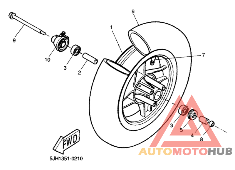 Переднее колесо